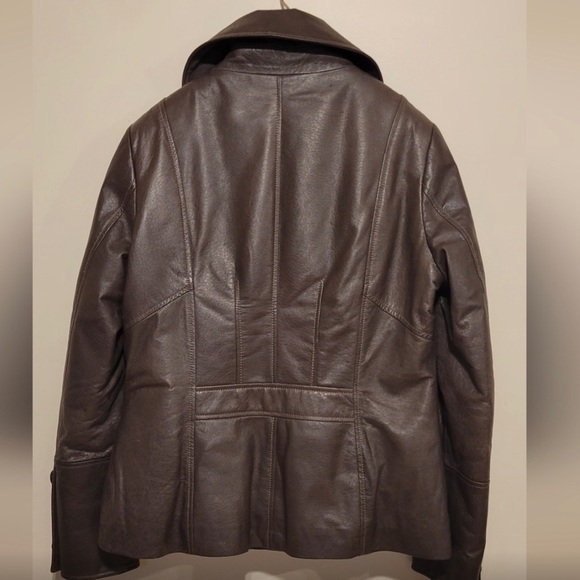 DANIER LEATHER Brown leather jacket. With thinsulate lining - Picture 2 of 8